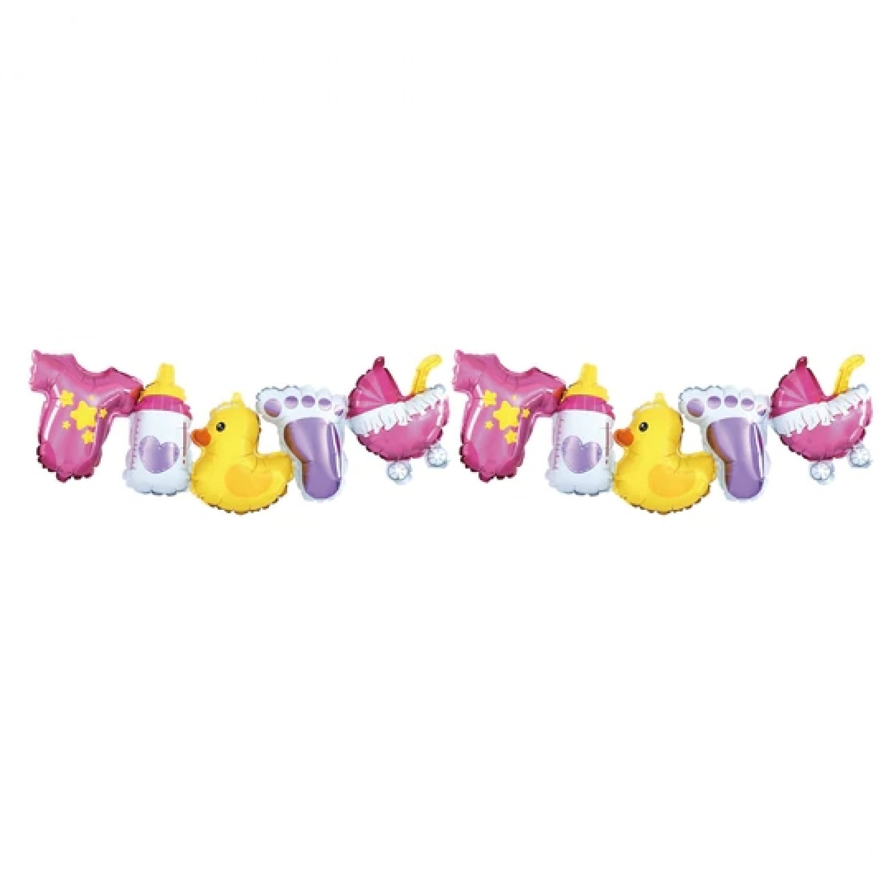 Fooliumist bänner "Roosa beebipidu"