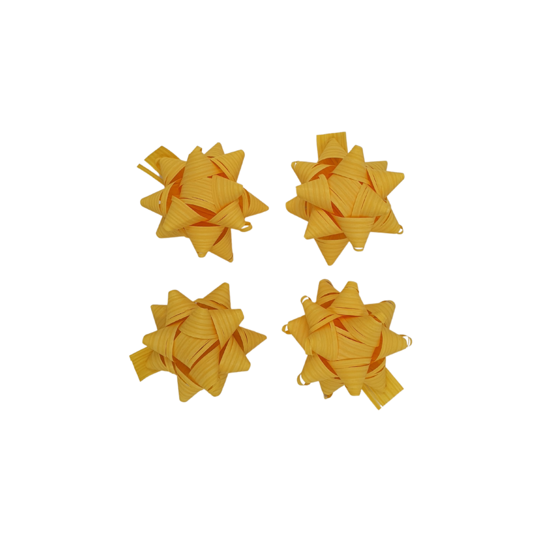 Rosetid - Pakendis 4 Kollast rosetti Ø 6,5cm