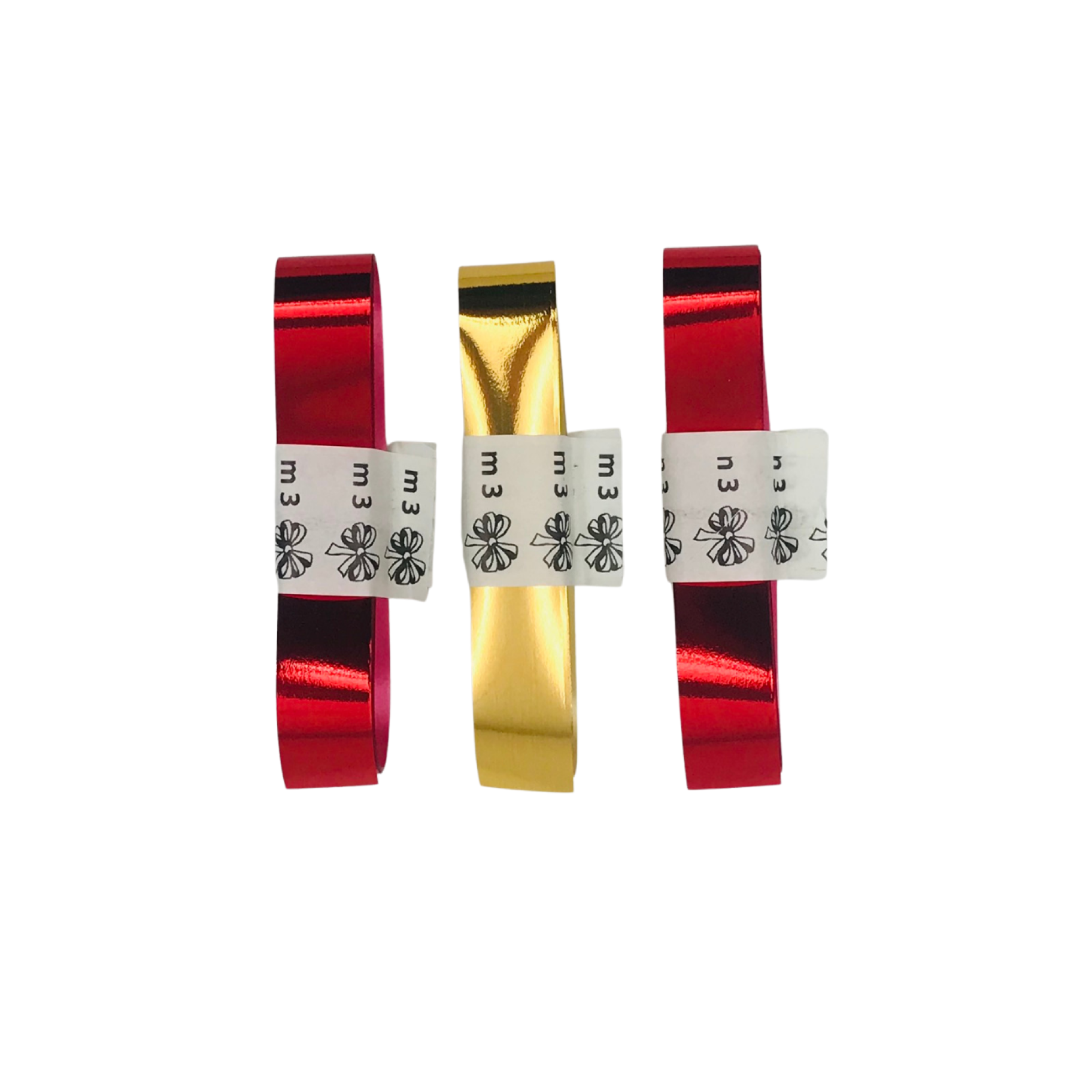 Pakkelindid "Punased ja Kuldne" 1,9cm.