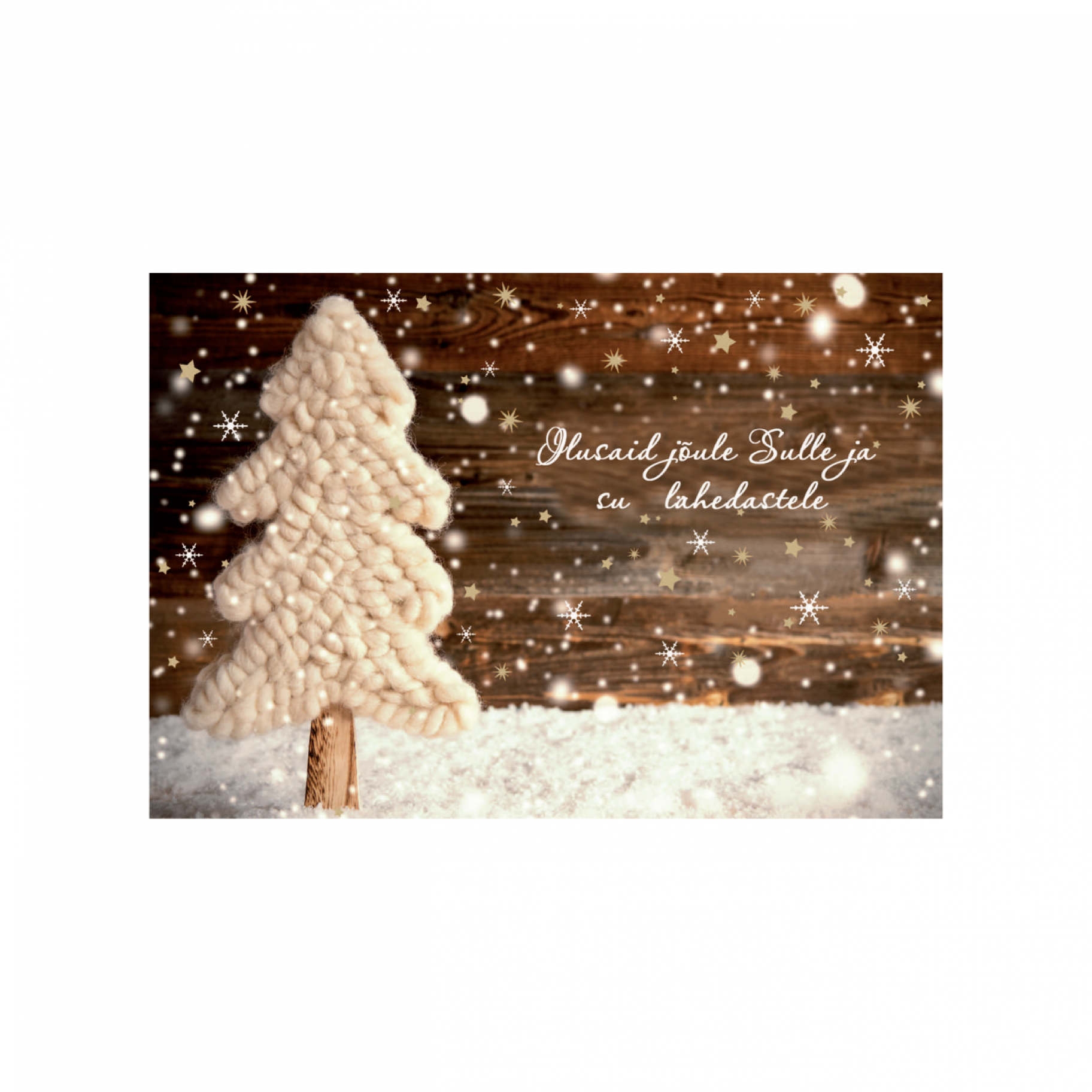 Jõulukaart "Ilusaid jõule Sulle ja su lähedastele"