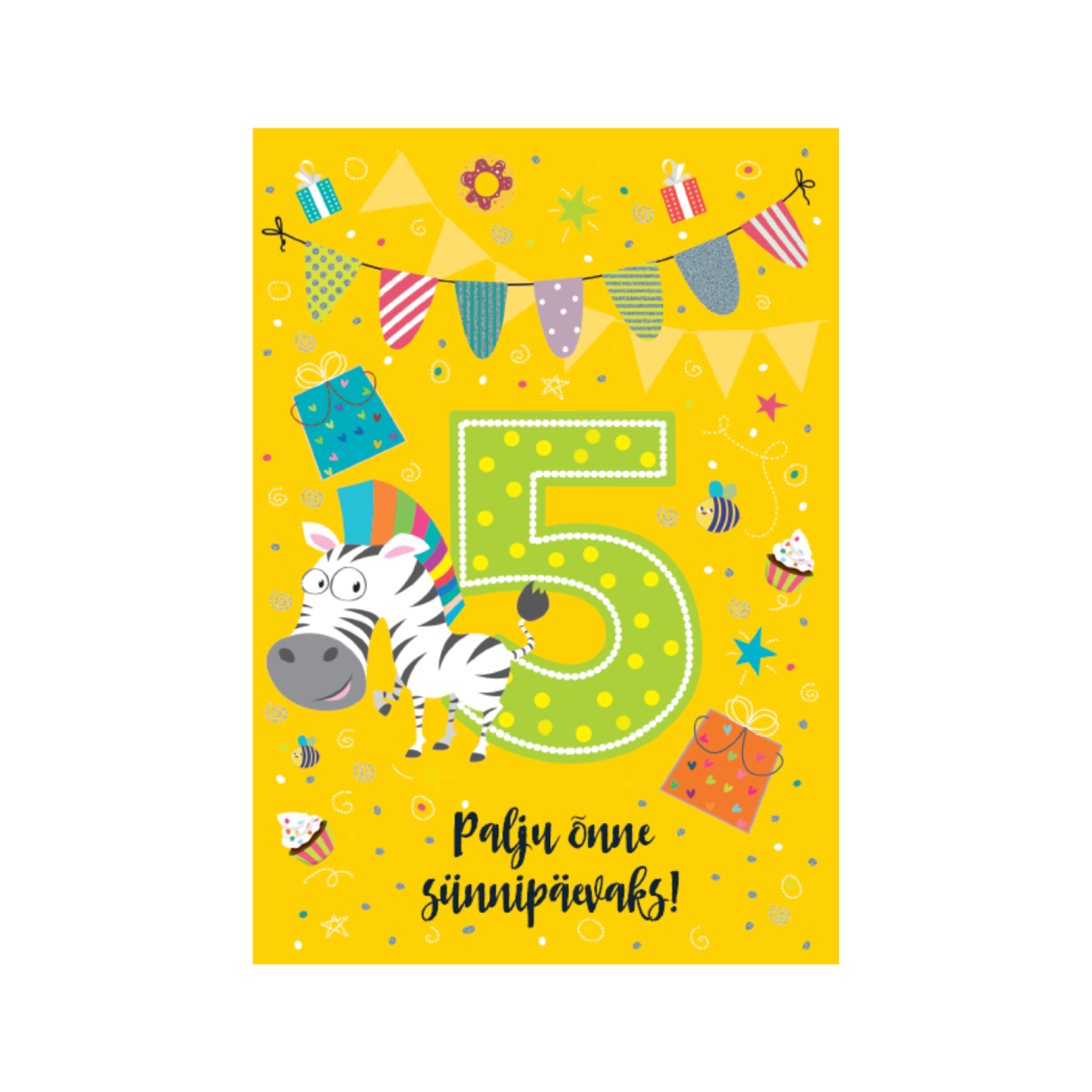 Õnnitluskaart "Palju õnne sünnipäevaks! -5"