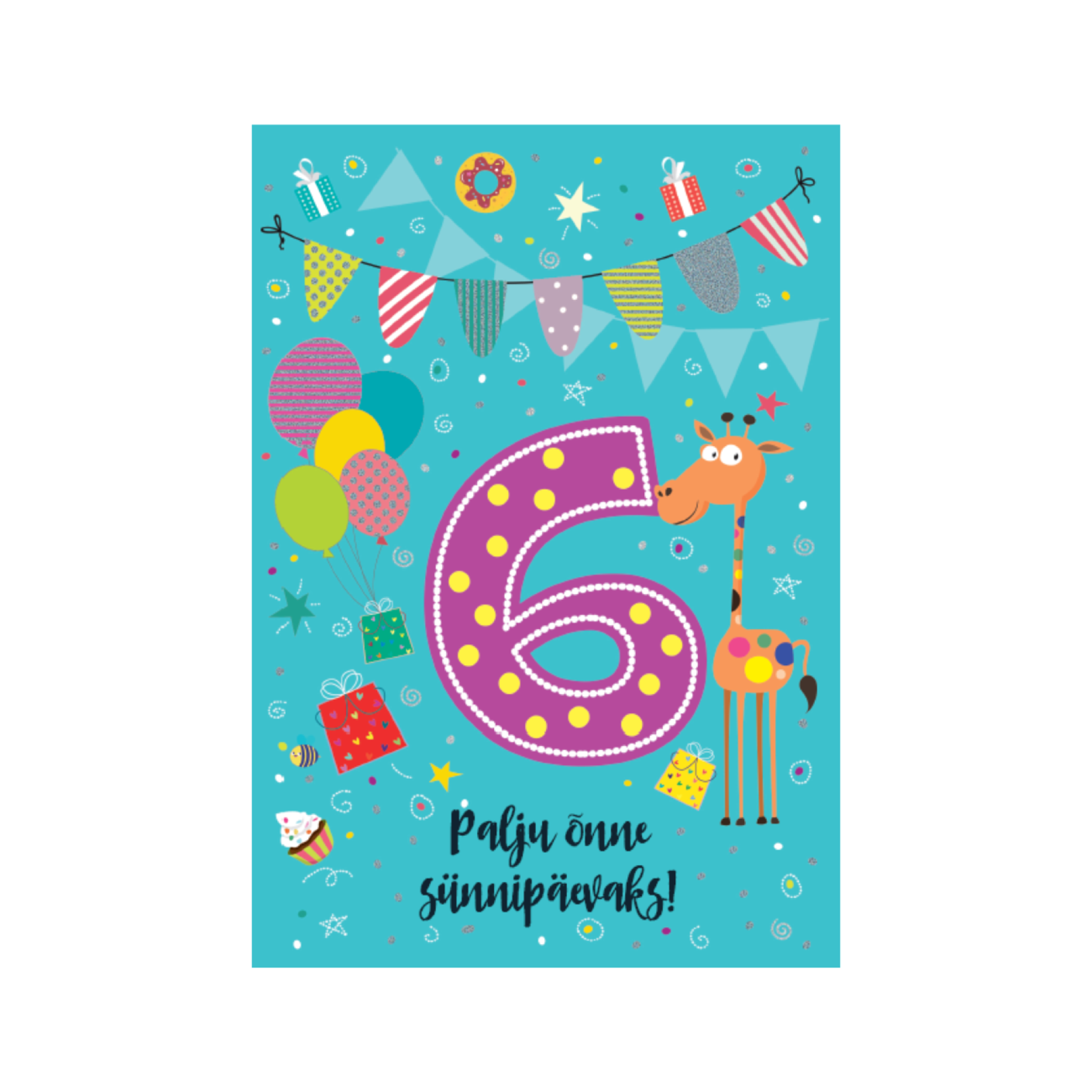 Õnnitluskaart "Palju õnne sünnipäevaks! -6"