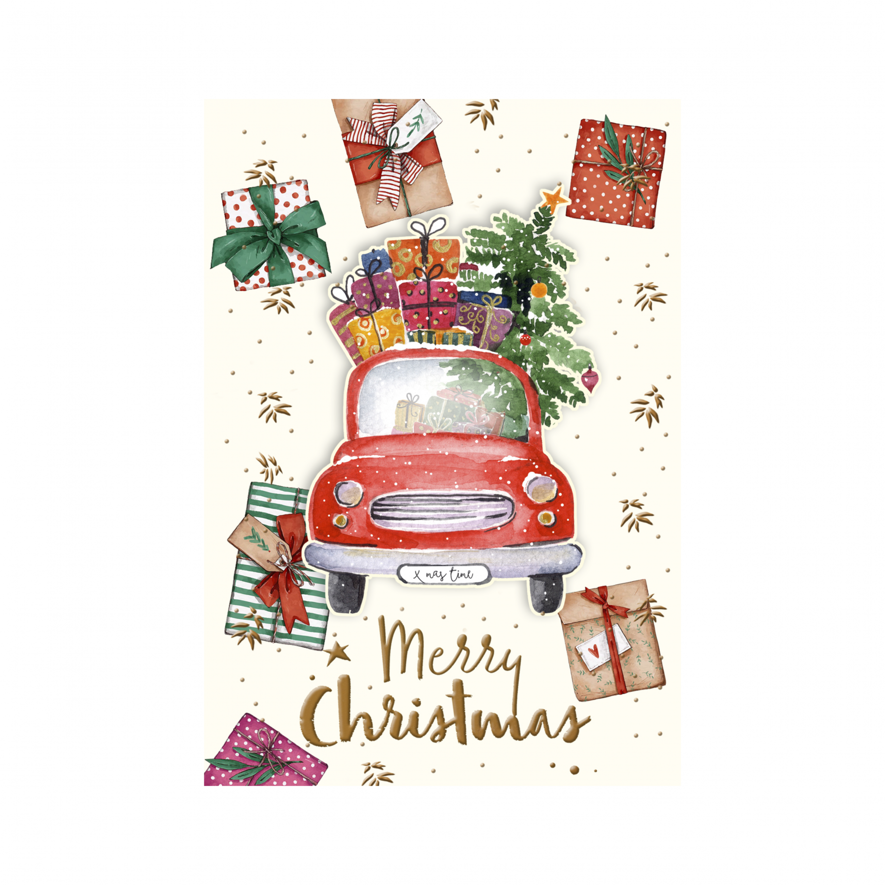 Jõulu origami kaart "Merry Christmas"