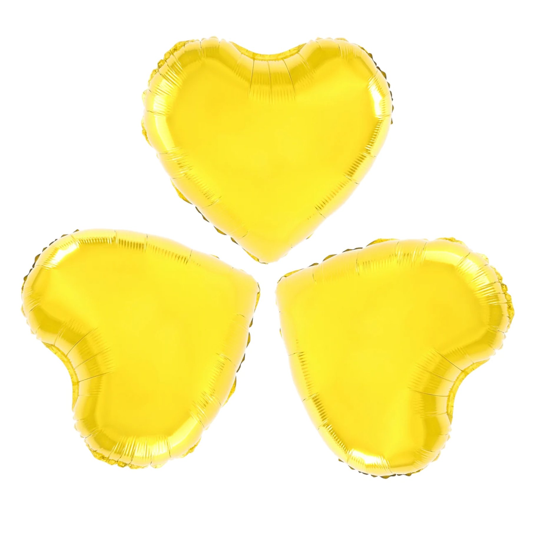 Fooliumist õhupallid "Kuldsed südamed"