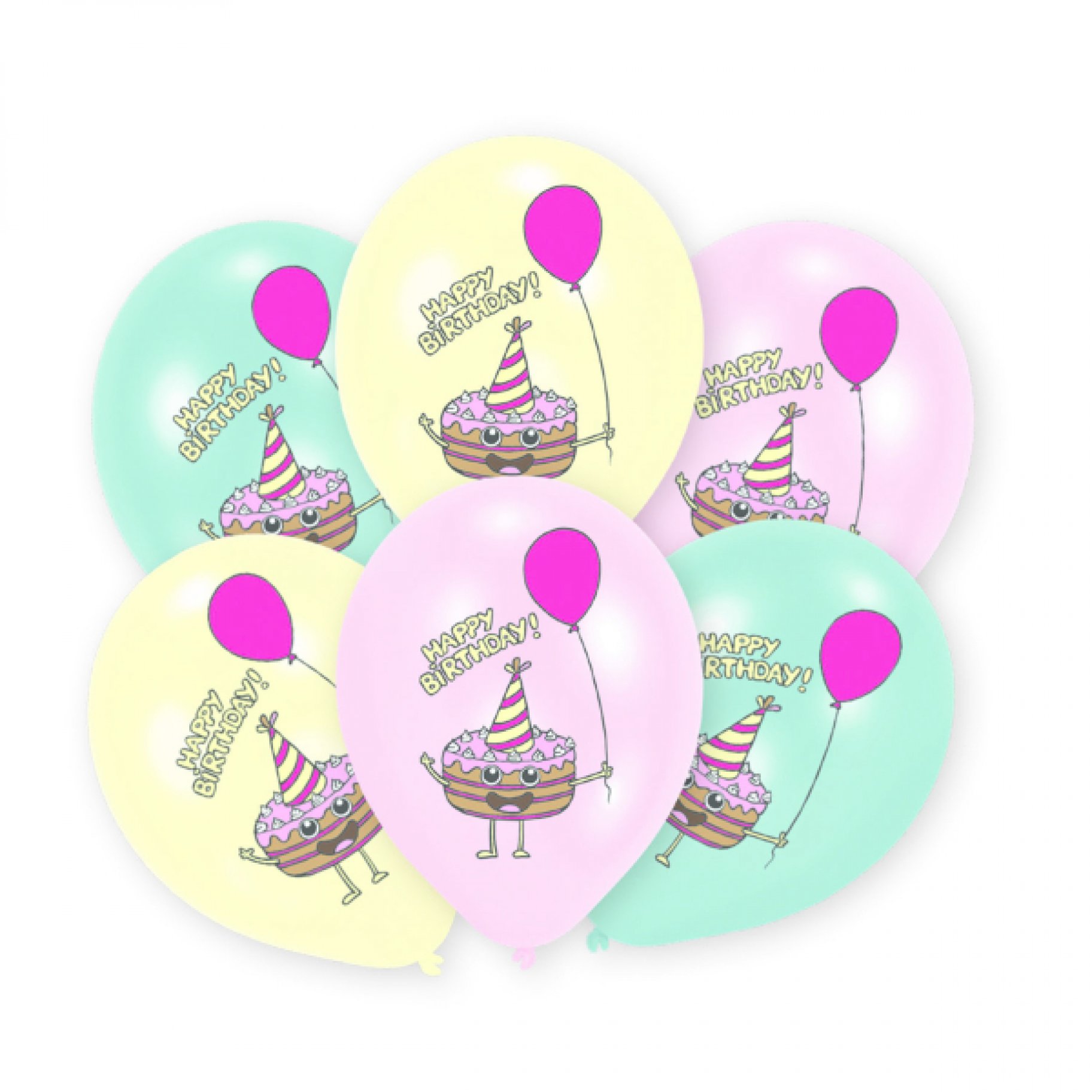 Õhupallid "Happy Birthday Cake"