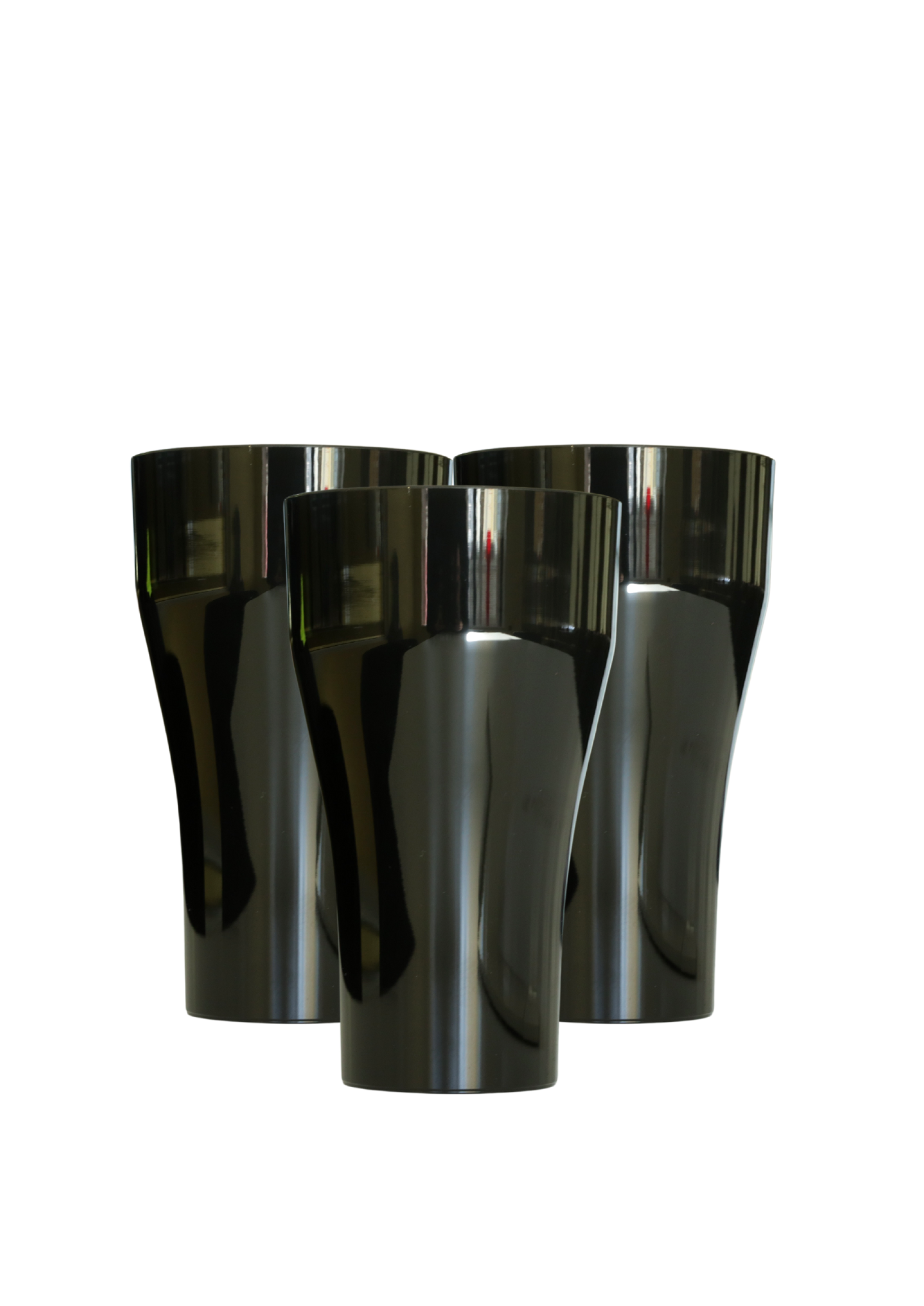 Korduvkasutatav plastikust joogiklaas "Must"