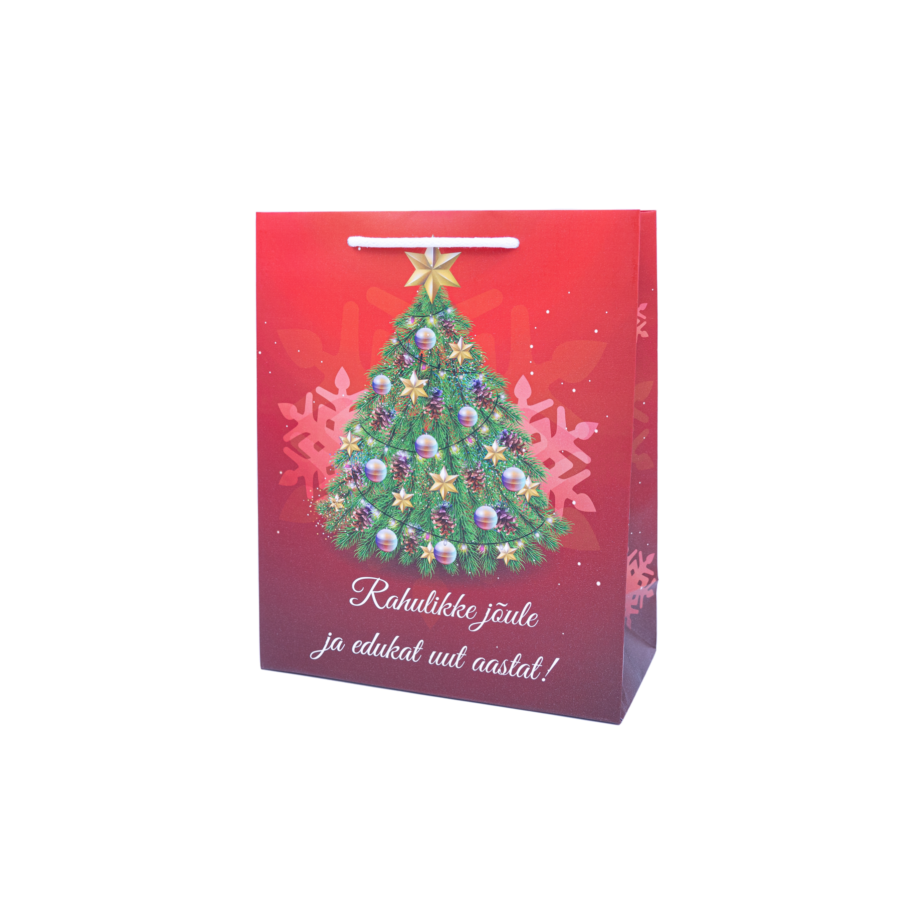 Jõulukinkekott - XL suurus "Rahulikke jõule ja edukat uut aastat!"
