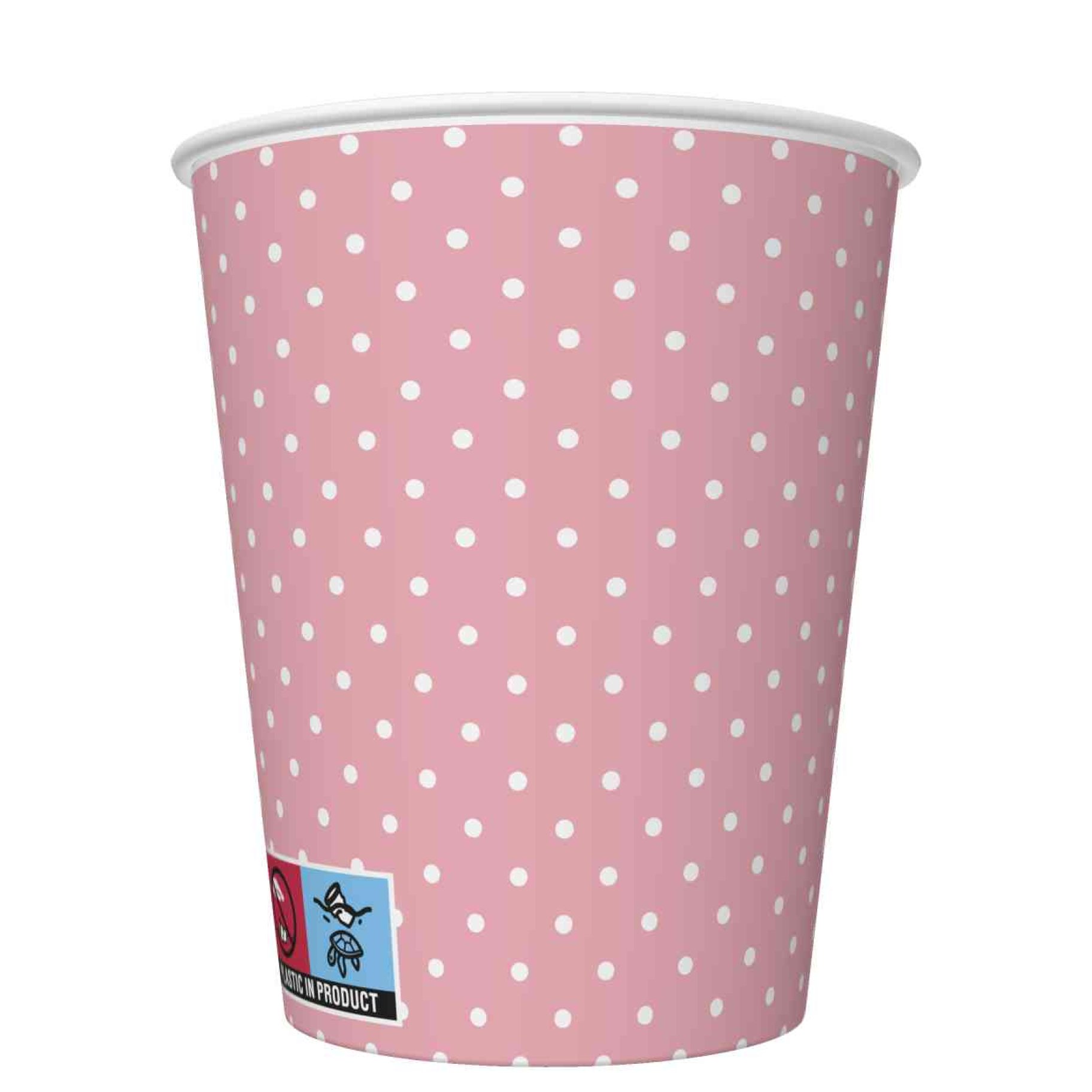 Papptopsid "Roosa valgete täppidega"