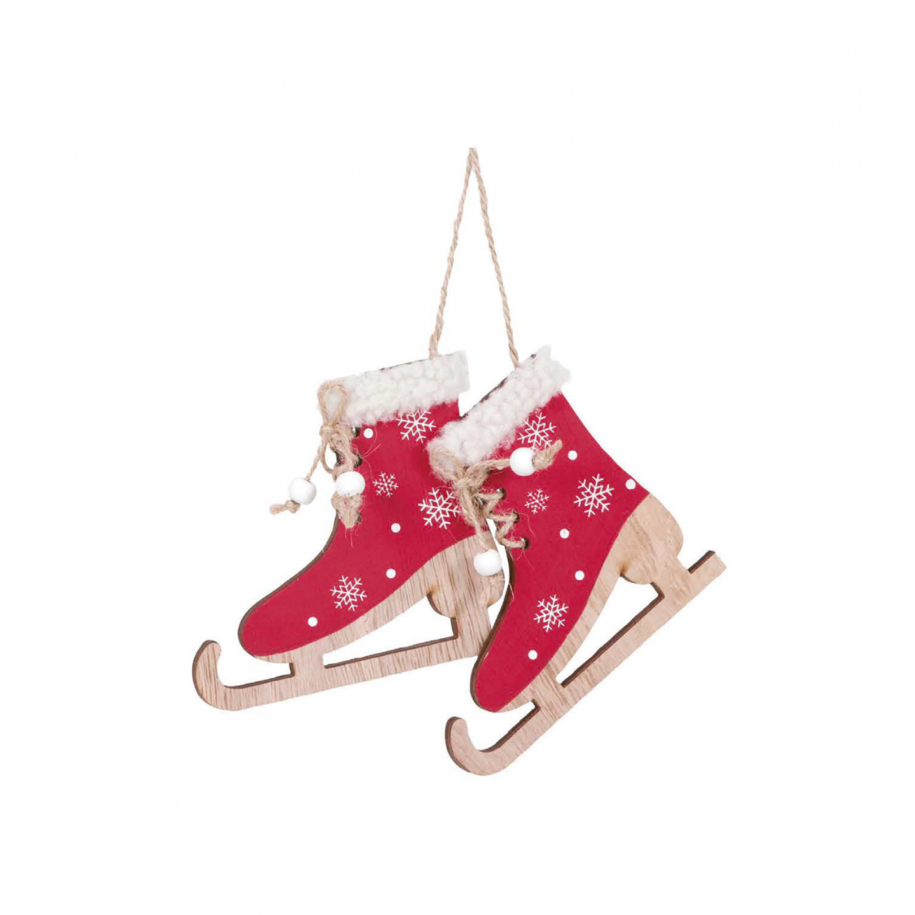 Jõulukaunistus puidust "Uisud"