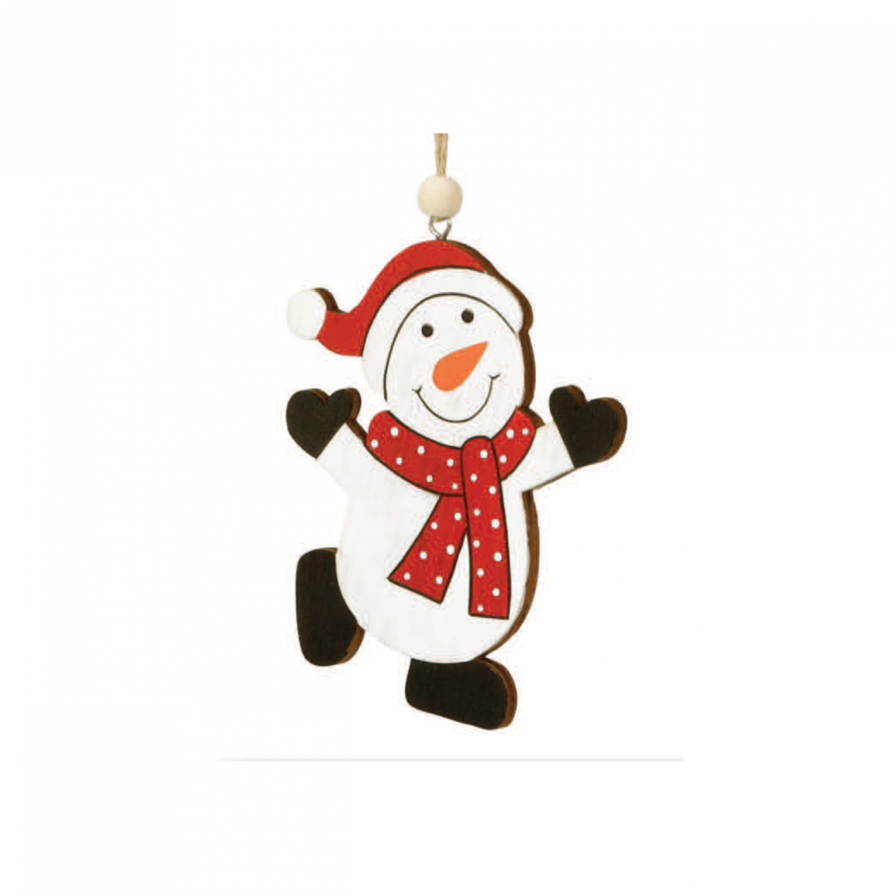 Jõulukaunistus puidust "Lumememm"