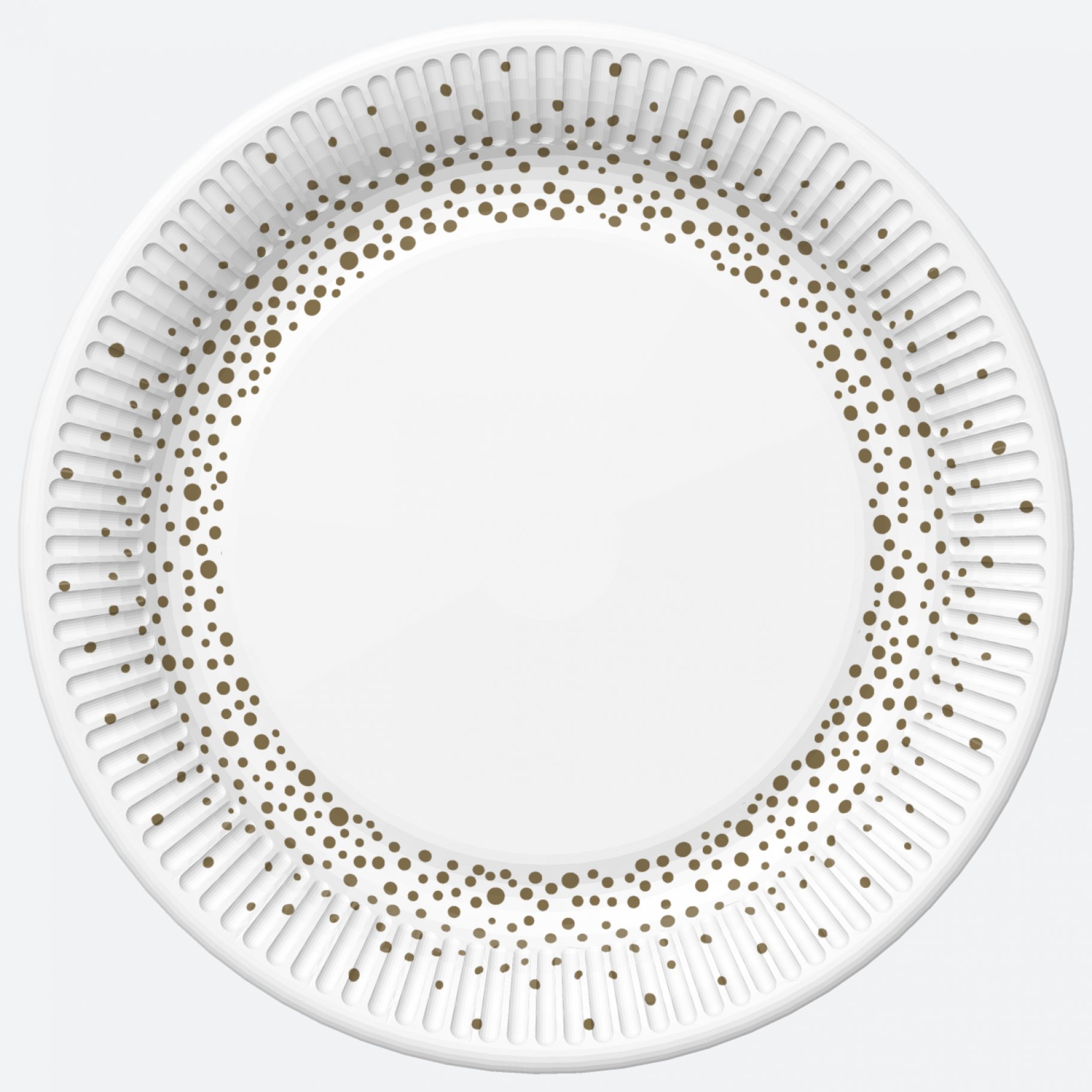 Väiksed papptaldrikud "Kuldsed täpid"