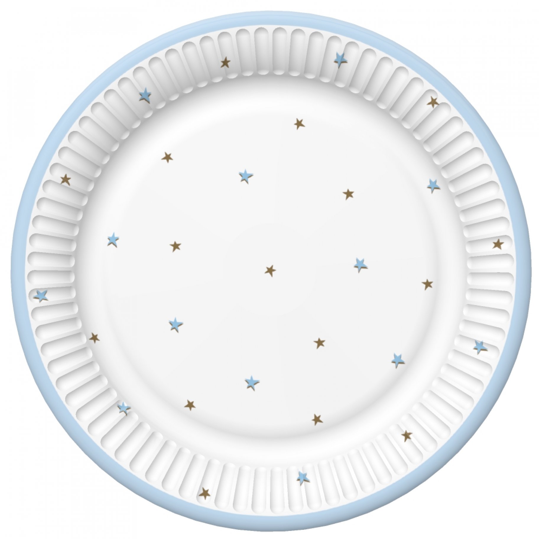 Väiksed papptaldrikud "Siniste tähekestega"