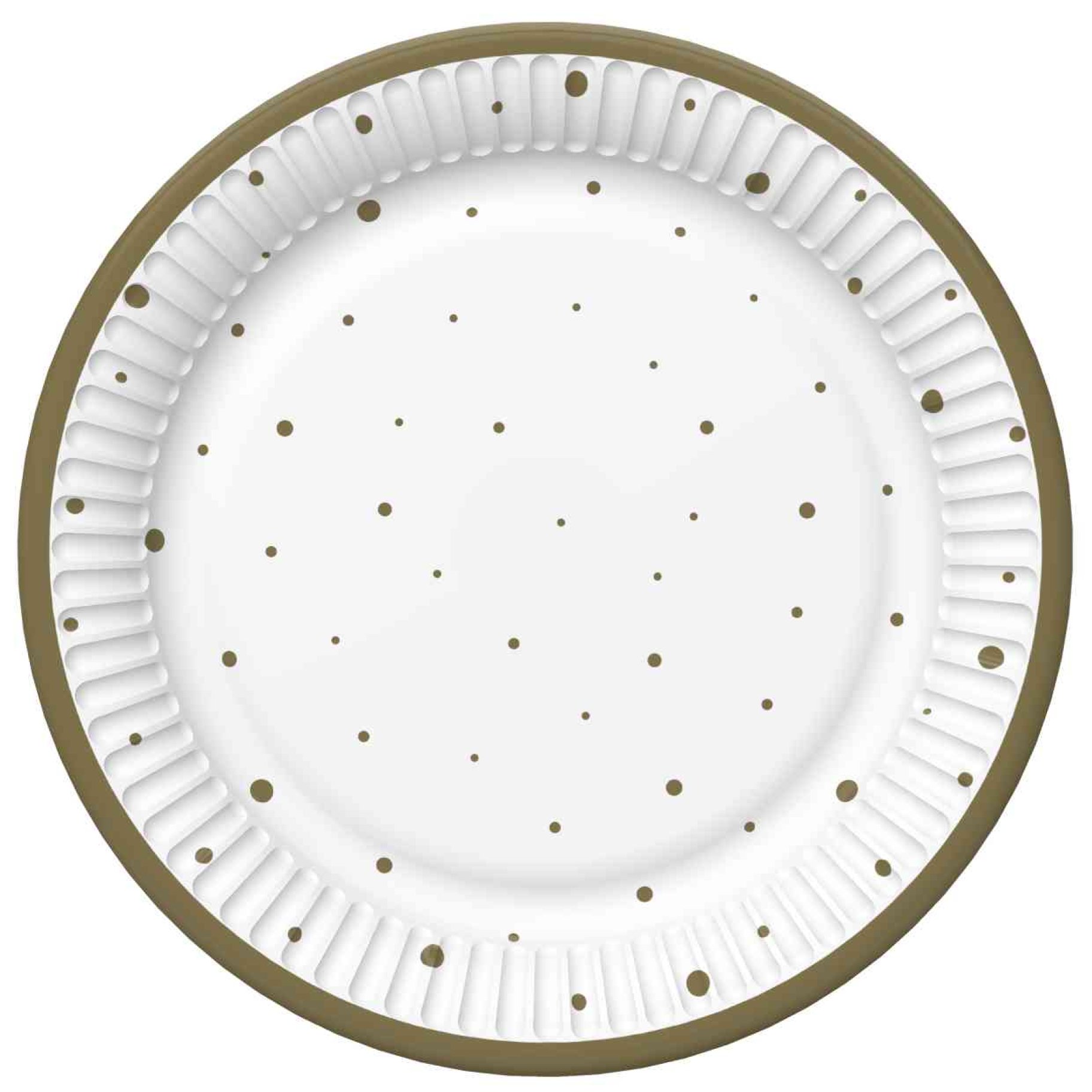 Väiksed papptaldrikud "Kuldne muster"