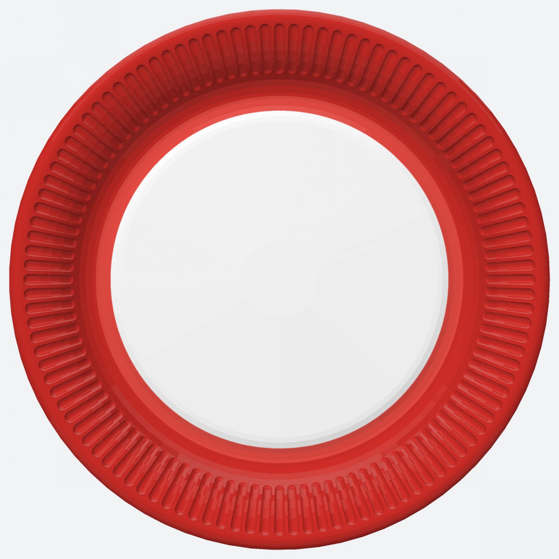 Suured papptaldrikud "Punane"