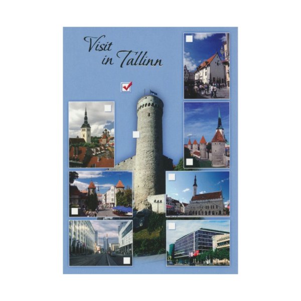 1-osaline postkaart "Tallinna vaated"