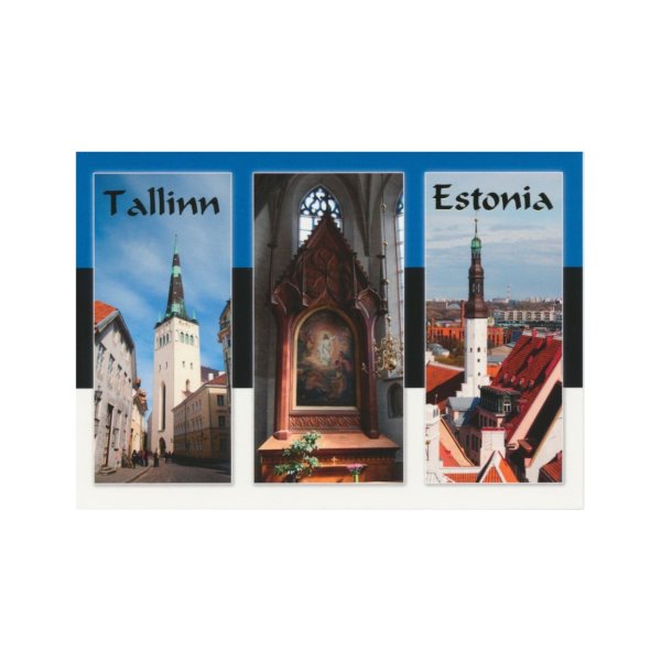 1-osaline postkaart "Tallinna kirikud"