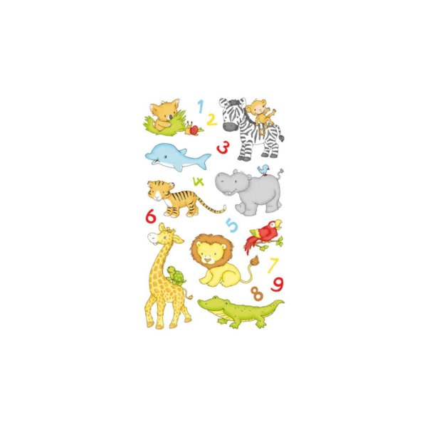 Kleebis "Loomad ja numbrid"