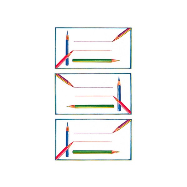 Kleebis etikett "Pliiatsid"