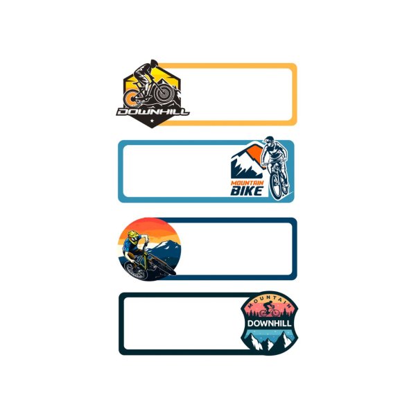 Kleebis etikett "Downhill"