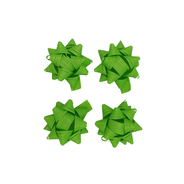 Rosetid - Pakendis 4 Rohelist rosetti Ø 6,5cm