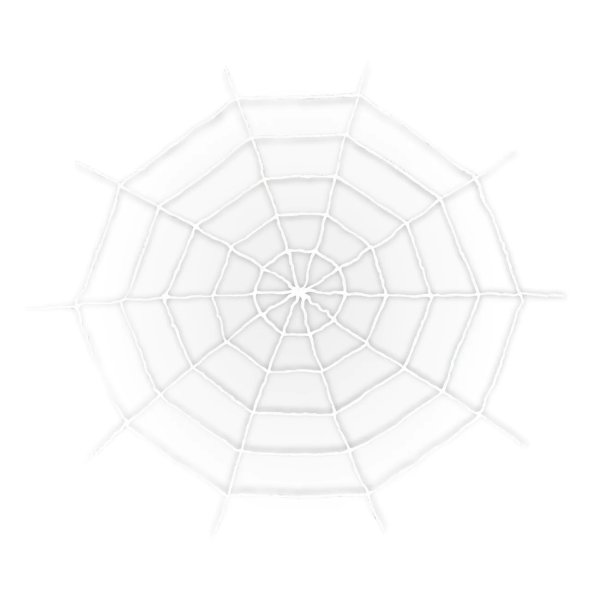 Halloweeni kaunistus "Valge ämblikuvõrk"