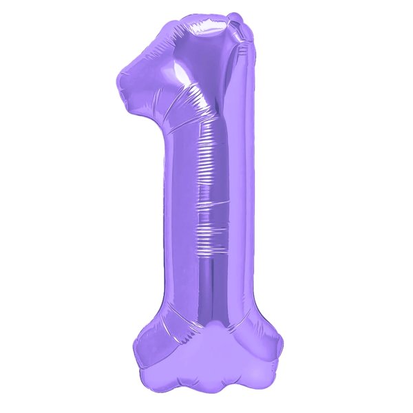 Fooliumist lilla õhupall Number "1"