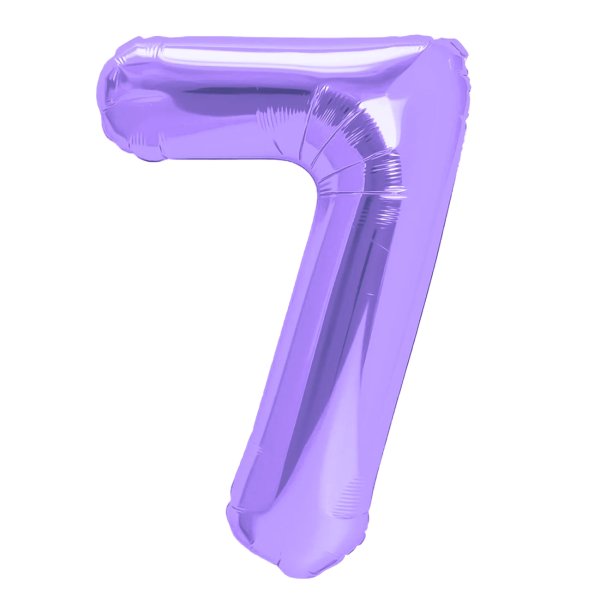 Fooliumist lilla õhupall Number "7"