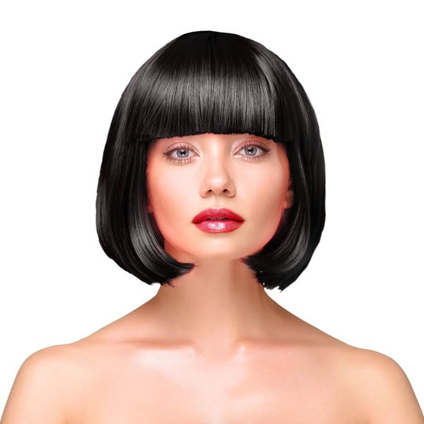 Parukas "Lühikesed mustad juuksed"