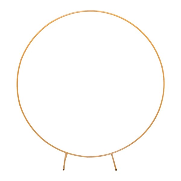 Õhupalli raam kuldne metallist "Ümmargune jalgadel" 200x195cm