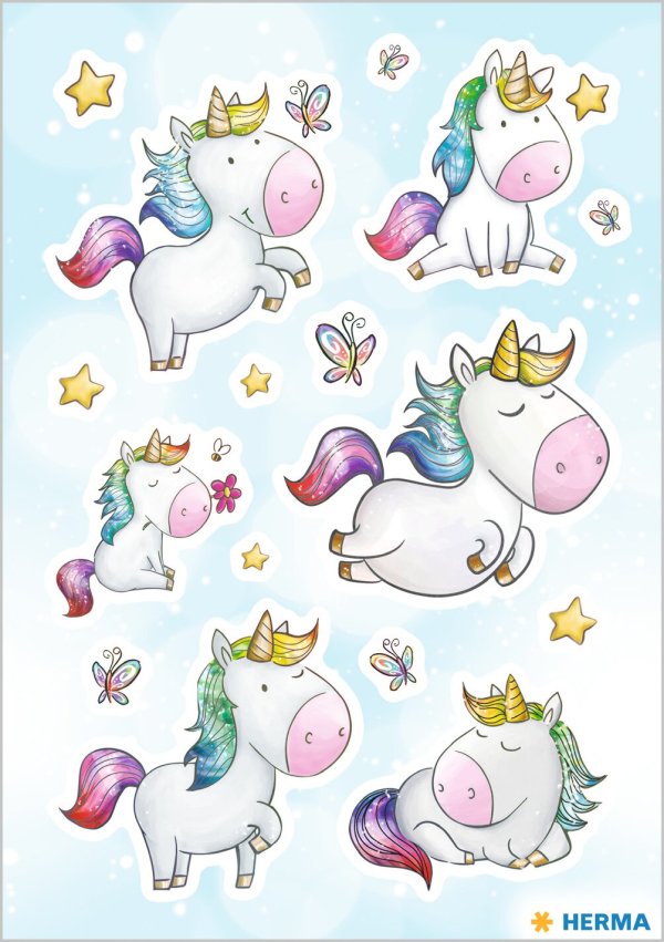 Kleebis "Ükssarvik tähetolmus"