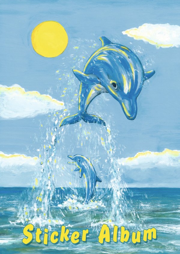 Kleebiste album "Delfiinid"