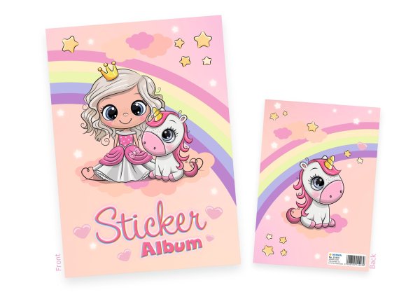 Kleebiste album "Printsess poniga"