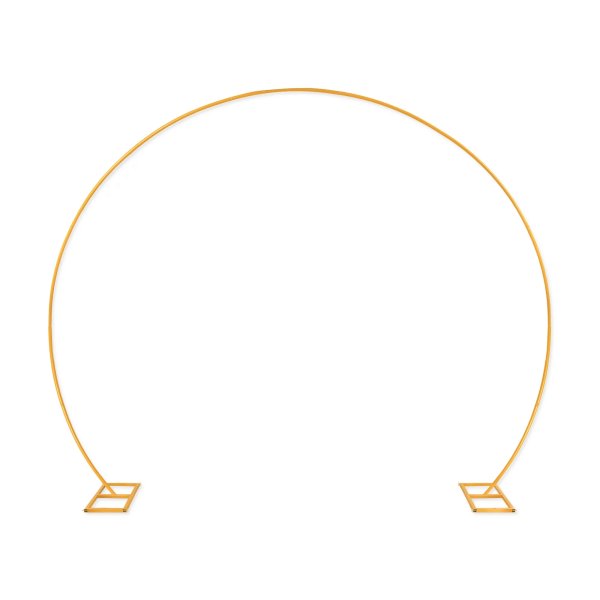 Õhupalli raam kuldne metallist "Ümmargune" 240x315cm