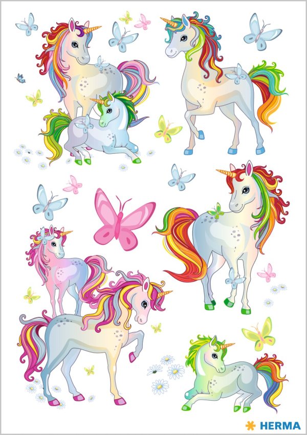 Kleebis tätoveering "Ükssarvikud"