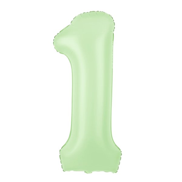 Fooliumist heleroheline matt õhupall Number "1"
