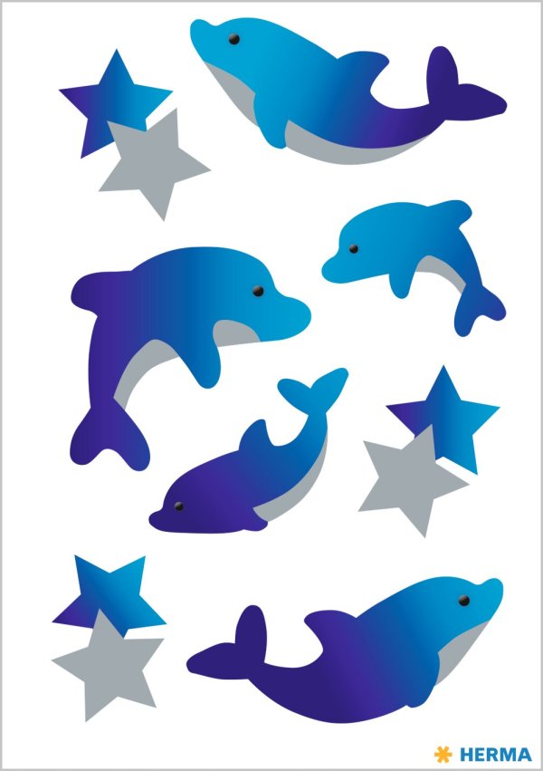 Kleebis tätoveering "Delfiinid"