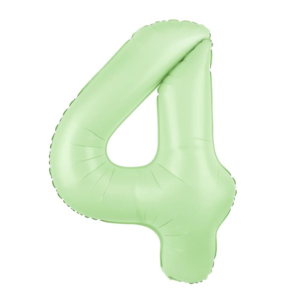 Fooliumist heleroheline matt õhupall Number "4"