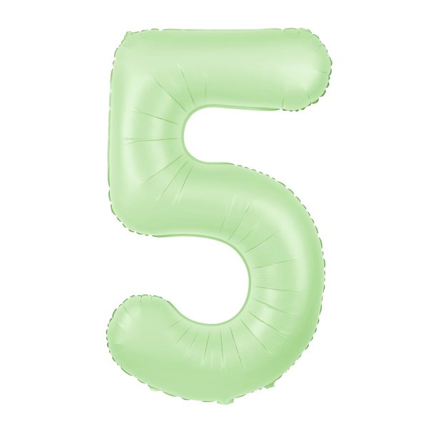 Fooliumist heleroheline matt õhupall Number "5"