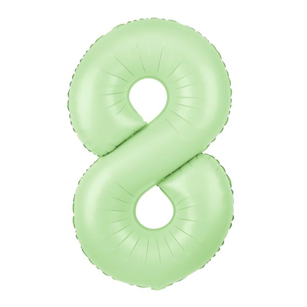 Fooliumist heleroheline matt õhupall Number "8"
