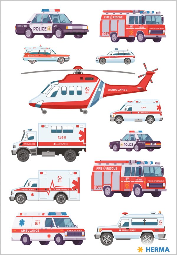 Kleebis "Päästesõidukid"