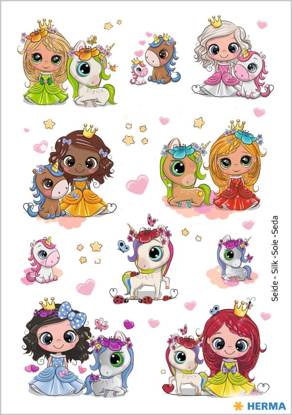 Kleebis "Printsess ja ükssarvik"