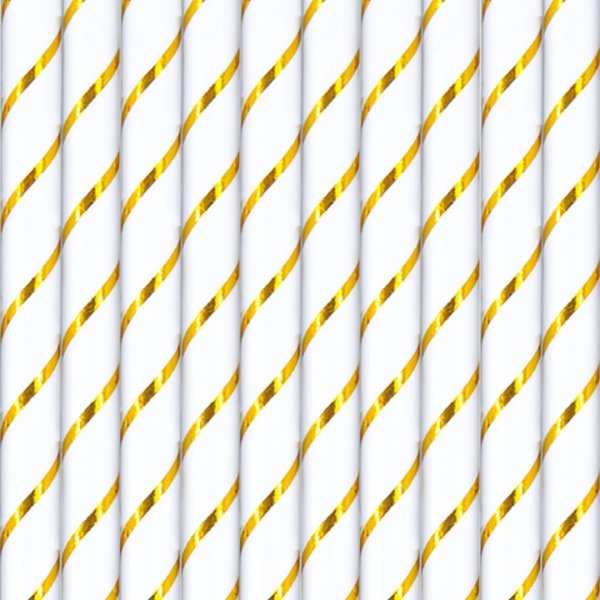 Paberkõrred "Valgel kuldsed triibud"