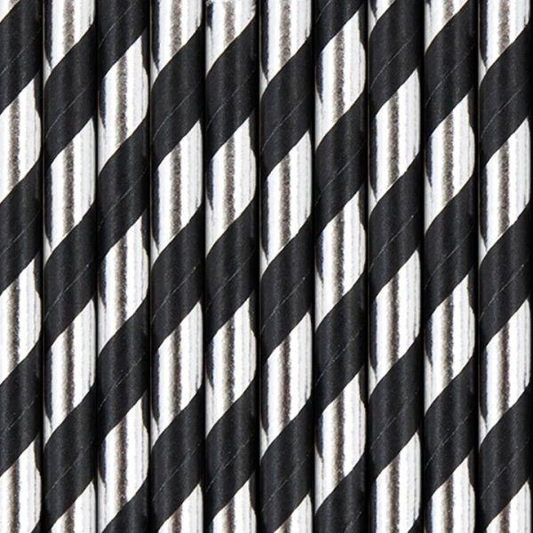 Paberkõrred "Mustal hõbedased triibud"