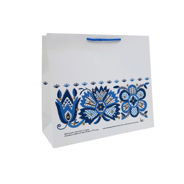 Suur horisontaalne kinkekott "Mihkli tanukiri"