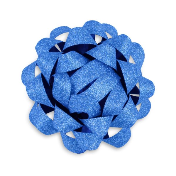 Rosett glitter "Tumesinine"