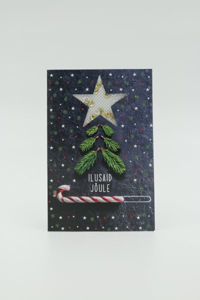 Jõulukaart "ILUSAID JÕULE"
