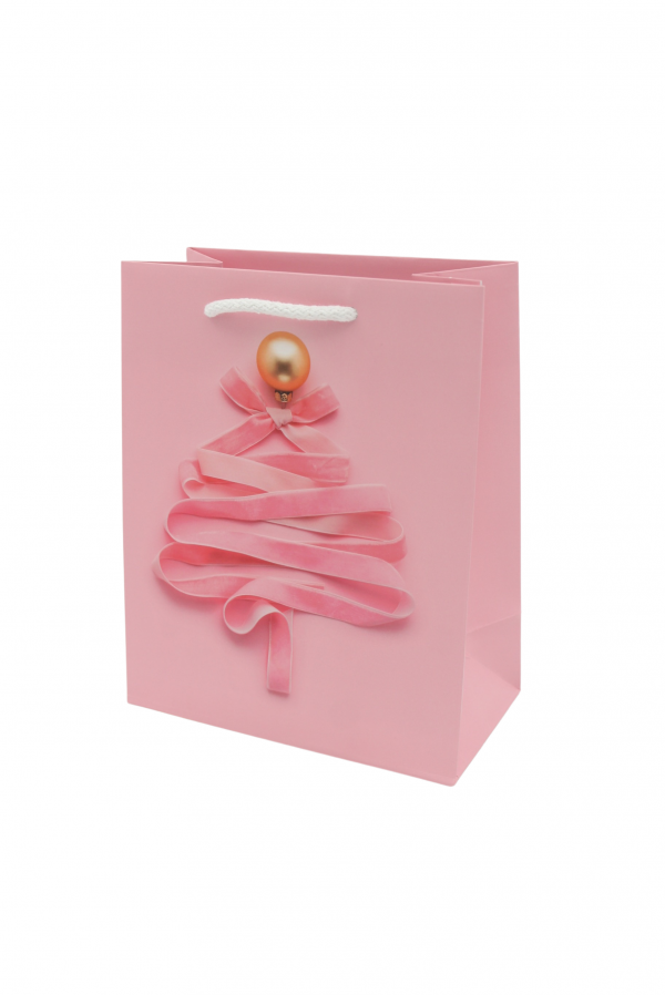 Jõulu kinkekott "Roosa jõulupuu"