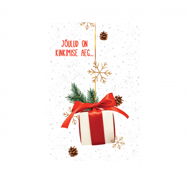 Jõulu minikaart "Jõulud on kinkimise aeg…"