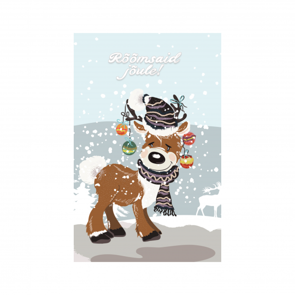 Jõulu minikaart "Rõõmsaid jõule!"