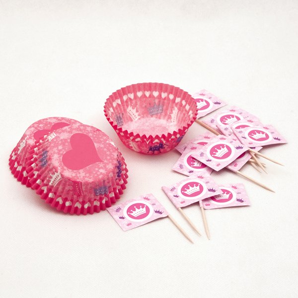 Muffini ja tassikoogi ümbrised "Printsessi kroon"